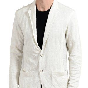 John Varvatos Mens Linen Knitted Blazer Sport Coat